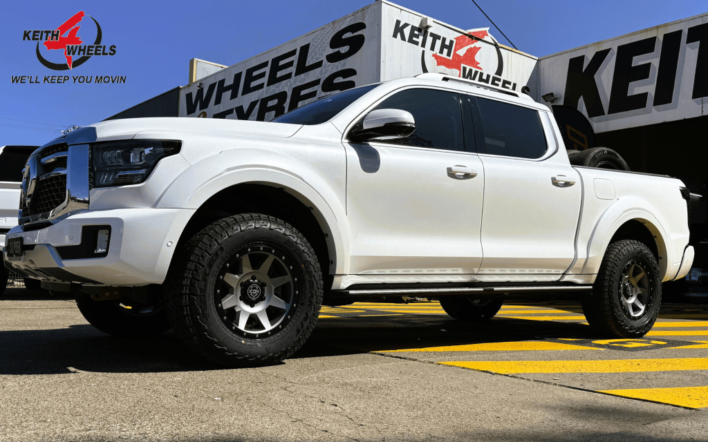 GWM Cannon fitted with:
- ICON Rebound Titanium 17" wheels
- Falken Wildpeak AT3W 265/70R17 tyres